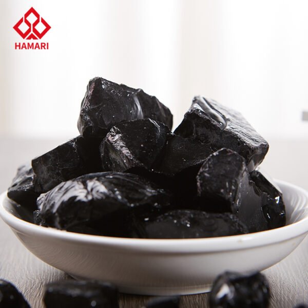 Black glass block