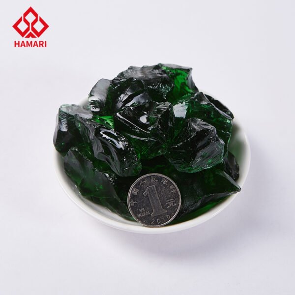 Green glass block