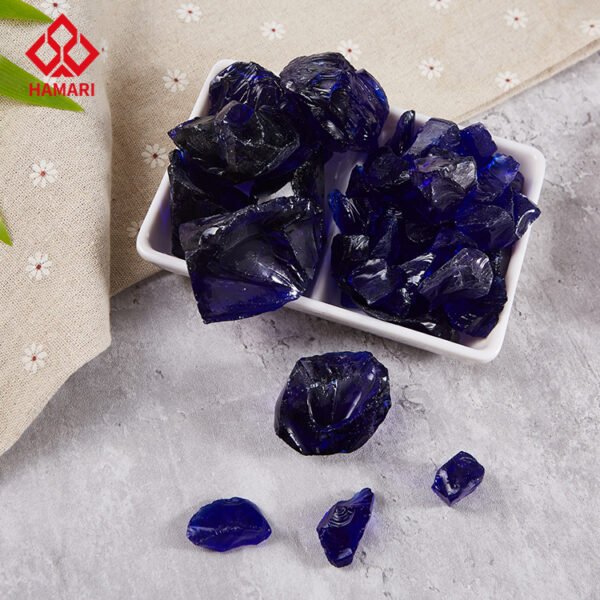 Cobalt blue glass block - Image 2