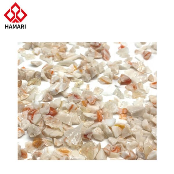 Porcelain orange glass sand - Image 3