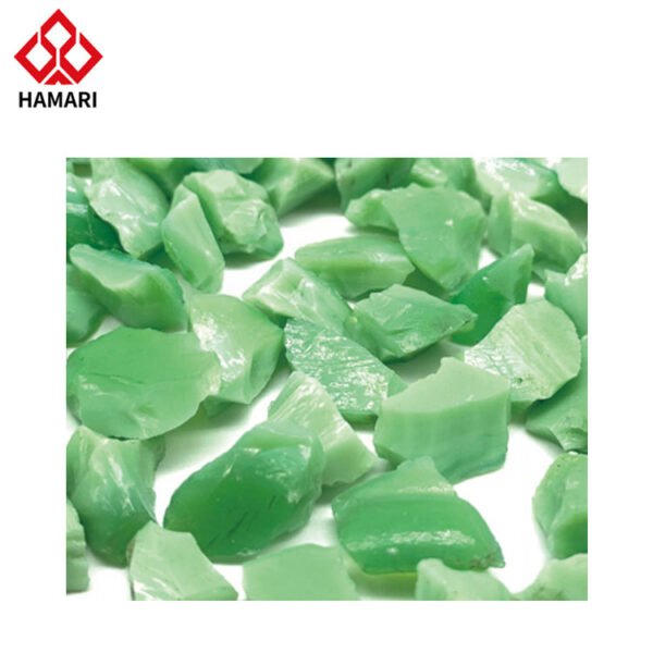 Porcelain green glass sand