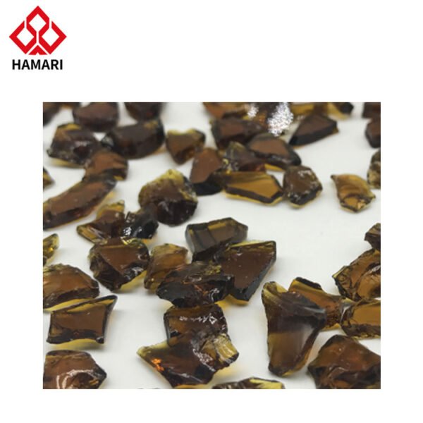 Tea color glass sand